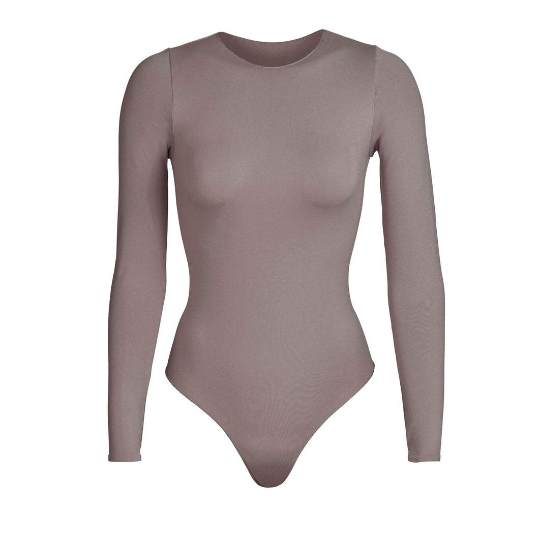 Custom Single Color Text Kelsey Long Sleeve Thong Bodysuit (Available –  Gameday Bae